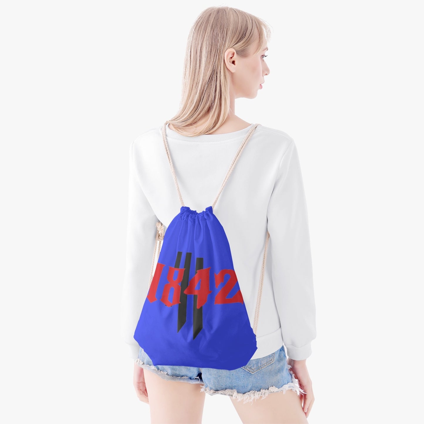 1842 Polyester Drawstring Backpack