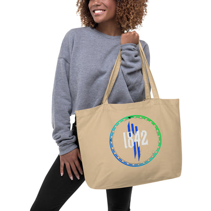 1842 Large Organic Tote Bag